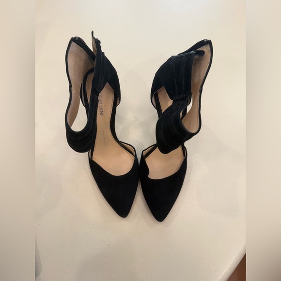 Gianni Bini Ankle Strap Suede Women's Heels - Picture 2 of 8